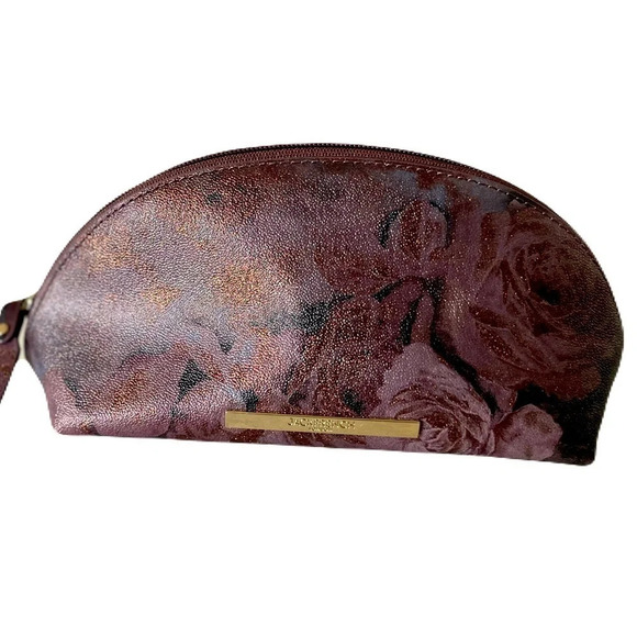 JACKFRENCH London/ Leather/ Cosmetic/ Travel/ Roses with metallic bronzed detail - Picture 3 of 9